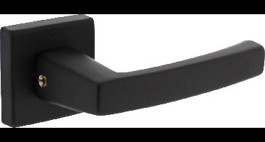 Intersteel Deurkruk Moora op rozet 50x50x10 mm aluminium zwart