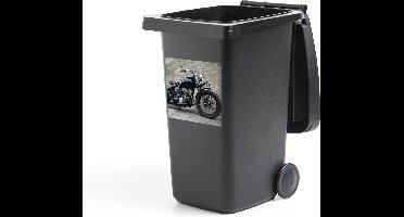 Container sticker Motor - Zwart - Vintage - 40x40 cm - Kliko sticker