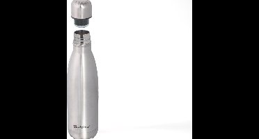 Alpina Isolerende drinkfles - Thermosfles - met Schroefdop - Dubbelwandig - 450 ml - RVS