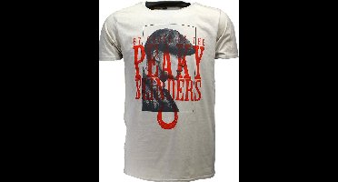 Peaky Blinders Tommy Shelby T-Shirt Off White - Officiële Merchandise - XL