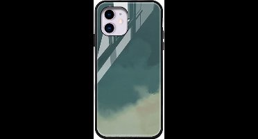 Shop4 - Xiaomi Redmi Note 11 Pro Hoesje - Harde Back Case Glass Marmer Groen
