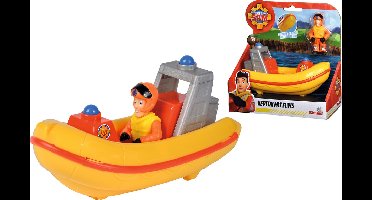 Brandweerman Sam Neptune met Elvis - Reddingsboot - 17 cm - met figuur - vanaf 3 jaar