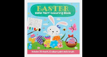 Pasen Waterverf Kleurboek - Pasen - Paashaas - Stickers - Kinderen - Tekenen - Knutselen - Multicolor