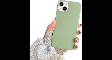 Soft Touch Hoesje - Geschikt voor Apple iPhone 11 - Lichtgroen - Stevig Shockproof TPU Materiaal - Zachte Coating - Siliconen Feel Case - Back Cover Groen
