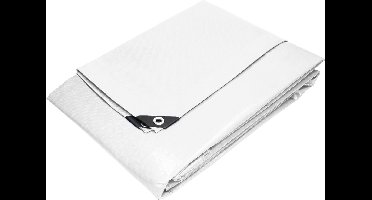 Dekzeil Doekzeil met zeilogen 8x10 m 180g/m² in wit gemaakt van PE