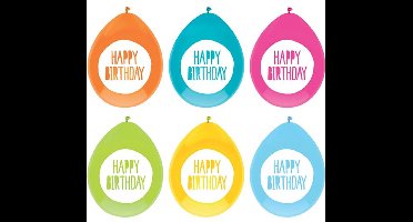 Haza Ballonnen Happy Birthday - verjaardag feest - 18x stuks