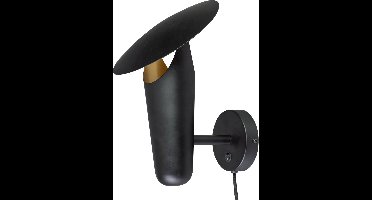 ETH The Britt - Wandlamp - GU10 - Aan/uit op koker - Zwart Messing