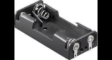 Batterijhouder voor 2 AAA-batterijen - soldeerbevestiging