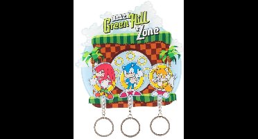 Grupo Erik Sonic The Hedgehog - Key Hanger With Keyring Sleutelhanger - Multicolours