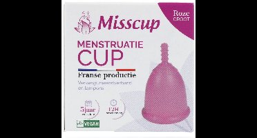 Eco Conseils Eco Conceils Misscup Menstruatie Cup Groot Roze (1 stuk)