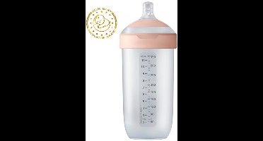 Difrax LOVI Babyfles Dynamisch - Mammafeel - 330 ml - Roze - 1 Stuk