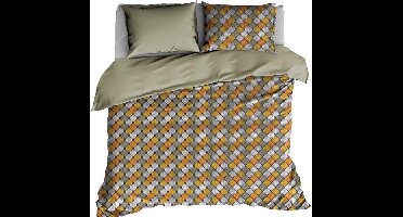 De Witte Lietaer Dekbedovertrek Katoen Satijn Almond - Hotelmaat - 260 x 240 cm - Groen