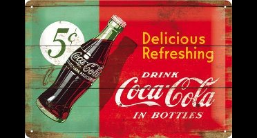 Wandbord - Coca-Cola Delicious - 20x30cm