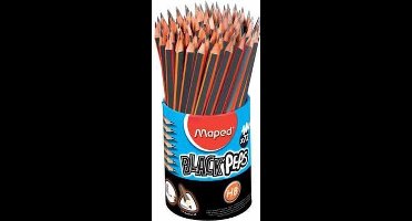 Black Pep's potlood met gumtip HB - koker x 72
