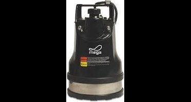 Mega Vlakzuigpomp  gietijzer 1" buitendraad 230V zwart