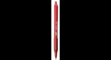 BIC Soft Feel Clic Grip Balpen - Rood - 1 Stuk - Medium Punt 1 mm