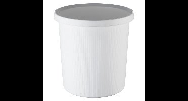 HELIT Ronde afvalbak - 18 liter - Kunststof - Zwart - dxh 315x320 mm