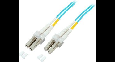 EFB Elektronik O0312.1 Glasvezel Optische vezel Aansluitkabel [1x LC-stekker - 1x LC-stekker] 50/125 µ Multimode OM3 1.00 m