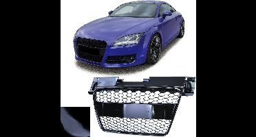 Geschikt Voor Audi TT 8J 06 t/m 10 Sport Grill Zonder Embleem Hoogglans Zwart