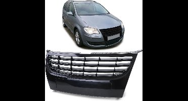 Sport Grill Hoogglans Zwart Embleemloos Geschikt voor Volkswagen Touran