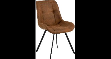 Bendt Eetkamerstoel 'Maryam' PU, kleur Cognac