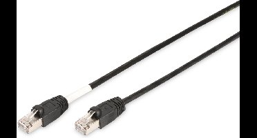 Digitus DK-1644-100/BL-OD RJ45 Netwerkkabel, patchkabel CAT 6 S/FTP 10.00 m Zwart UV-bestendig, Verdraaide paren 1 stuk