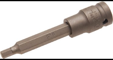 BGS Kracht dopsleutelbit lengte 100 mm 1/2 inbus 6 mm