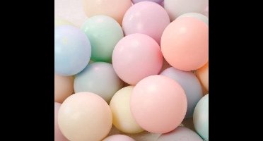 *** Ballonnen Pastelkleuren Effen - Pastel 50 stuks - Baby Shower - Kraamfeest - Verjaardag - Geboorte - Fotoshoot - Wedding - Marriage - Birthday - Party - Feest - Huwelijk -van Heble® ***
