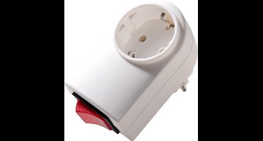 Martin Kaiser Adapterstekker Met Verlichte Schakelaar Arctic Wit - 411/KWS - E3HVT