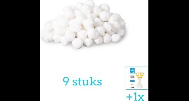 Intex Filterbollen - Geschikt voor zandfilterpomp - 29045 - 9 stuks - Voordeelverpakking - Inclusief WAYS Testrips (1 stuks) - Intex - 26642GS - 26644GS - 26646GS - 26648GS - 26652GS