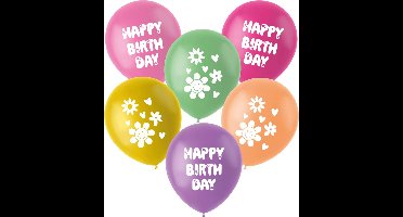 Folat - Ballonnen boho girlz happy birthday - 6 stuks