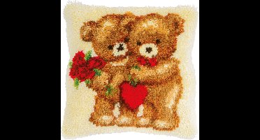 Vervaco - Knoopkussen kit - Love bears - PN-0197658 - Borduren - Borduurpakket - Borduurpakket volwassenen - Borduurpakket kind