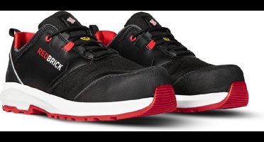 Redbrick Pulse Laag S3 ESD 32320 - Zwart/Rood - 44