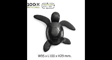 Qualy - Zwart "Save The Ocean Magnets” W95 x L100 x H29 mm Koelkastmagneet | Whiteboard Magneet | Magnet - Magneten 70g