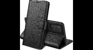 Hoesje Portemonnee voor Samsung Galaxy A52 Zwarte portemonnee met magnetische klep en kaartopslag