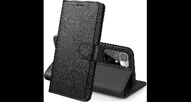 Hoesje Portemonnee voor Xiaomi Redmi 10 Zwarte portemonnee met magnetische klep en kaartopslag