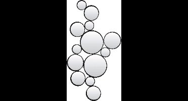 Light & Living - Spiegel CIELO - 127x3.5x64.5cm - Zwart