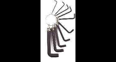 Benson Inbussleutelset - 10 maten - 1.5 t/m 10 mm - Compact en duurzaam