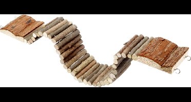 Knaagdierspeelgoed brug - Bruin - 53 x 7 x 2 cm