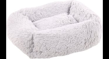 Mand Krems Rechthoekig Lichtgrijs 50x40x15cm