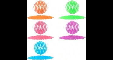 Merkloos Magic Morph Fidget Worm - 10 cm - Mix Kleur - Bekend van o.a. TikTok