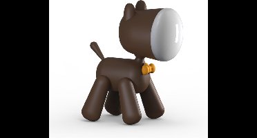 Hond Nachtlampje - Dimbaar - Bruin Kinder Lamp - Leeslamp