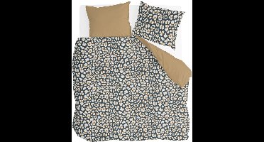 Byrklund Dekbedovertrek Lazy Leopard - 240x220 - 100% Katoen - Okergeel