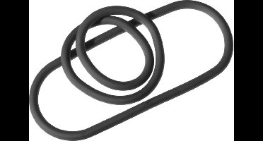 PerfectFitBrand - XPlay Silicone Slim Wrap Ring - Cockring / Ball Strap - 23 cm black