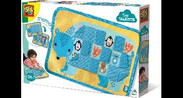 SES Tiny Talents - Memo kiekeboe - geheugenspel mat - 9 setjes zoeken - gemaakt van zacht textiel