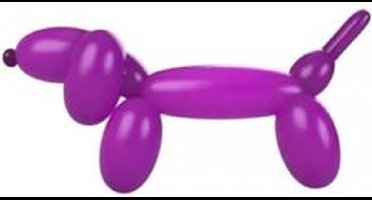 modelleerballon 160 - violet - paars - 50 Stuks, sempertex