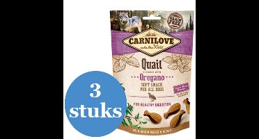 Carnilove Crunchy Snack Kwartel / Oregano - 3 x 200 g