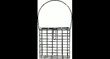 Zzzbest for birds vetblokhouder ijzer zwart 15x7x13 cm