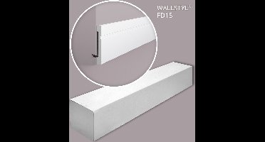 NMC FD15-box WALLSTYL Noel Marquet 1 doos 8 stukken Plint tijdeloos klassieke stijl wit | 16 m