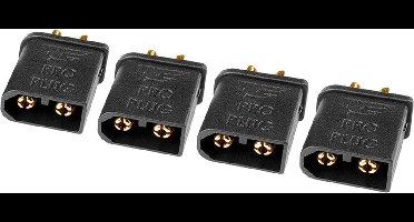 Team Corally - TC PRO stekker 3.5mm - Goud contacten - Beveiligd tegen ompolen - Vrouwelijk - 4 st